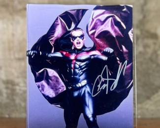 This lot features a signed photograph of actor Chris O’Donnell as Robin with a certificate of authenticity. 