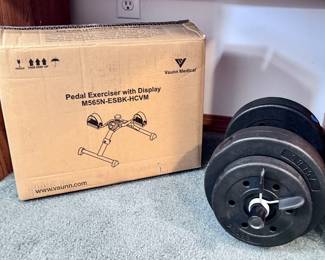 Pedal Exerciser and Dumbbell