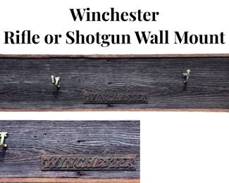 Winchester Rifle or Shotgun Wall Hanging Gun Mount