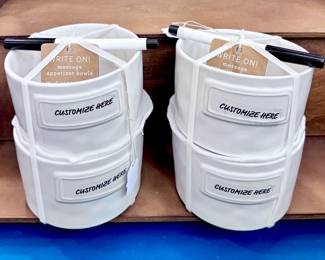 Customizable Dry Erase Bowls