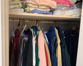 vintage clothes; sheets, linens