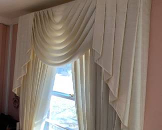 Custom drapes -you take down