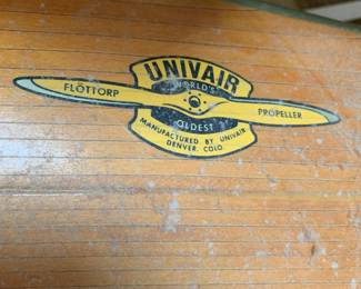 Univair wood propeller Sensenich laminated