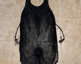 1920s original beaded flapper dress