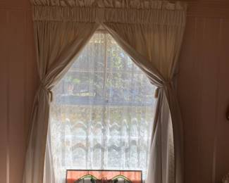 Custom drapes -you take down