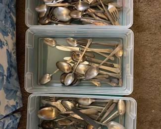 silver plate flatware