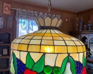 stained glass chandelier