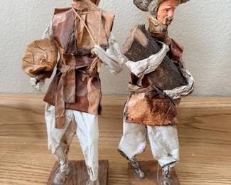Mexican folk art paper mache sculptures