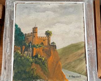 painting of Rheinstein Castle 