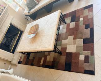 travertine coffee table