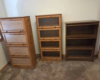 3 Barrister Style Bookshelves