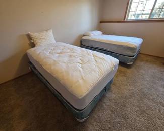 Pair of Twin King Koil Mattress  Box Spring Sets