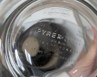 Vintage Pyrex large glass bowls, nesting bowls, bakers bowls 