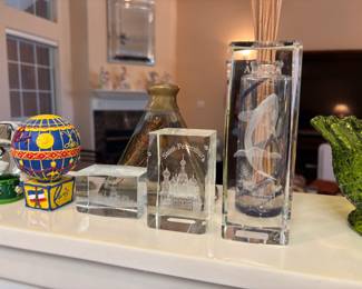 Collectible Crystal Glass cubes