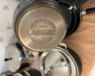 Anolon Nouvelle Copper pots and pans