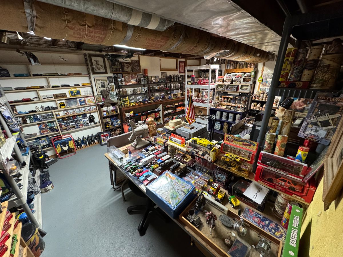 Basement room down the stairs to the left