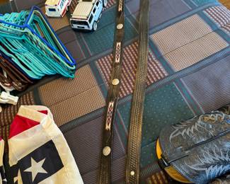 main floor bedroom with bed in it. down hallway to the right.