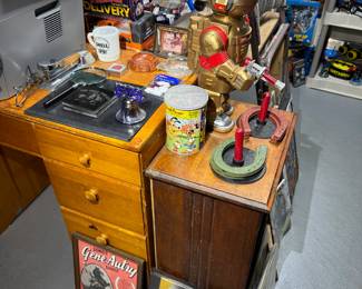 Basement room down the stairs to the left