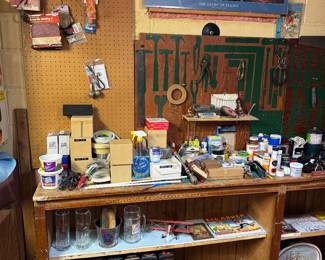 basement tool/workshop room