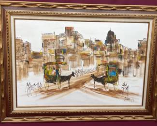 Framed Abstract Expressionist Art