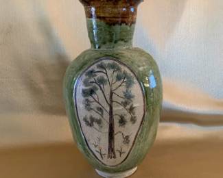  Tree of Life , Ceramic Pottery Vase