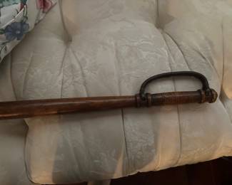 rare vintage police baton ca 1930's