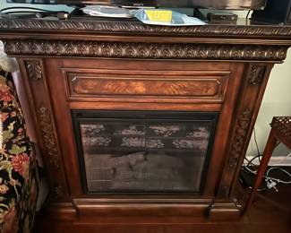 Electric Fireplace by Classic Flame in Antique Walnut - San Marco -