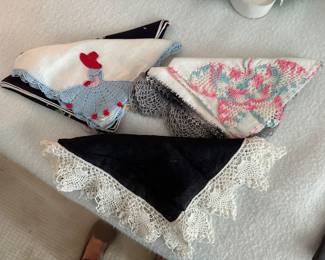 hand made antique handkerchiefs