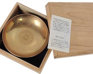 Saki Cup, appears to be Gold Plated