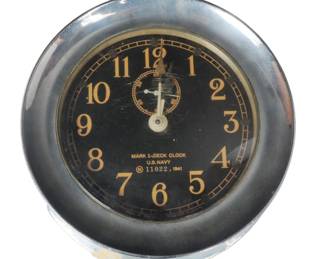 US WWII Naval Clock