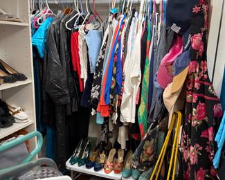 Clothes ($3 each), shoes ($5 pair)