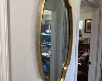 Gold framed mirror