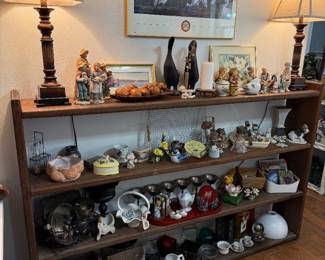 Shelf and lots of decor
