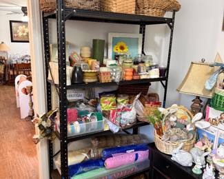 Baskets, candles, crafting items