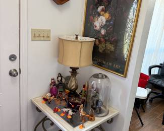 End table, oriental decor 