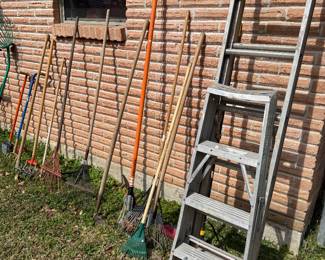Lawn and garden tools, ladders