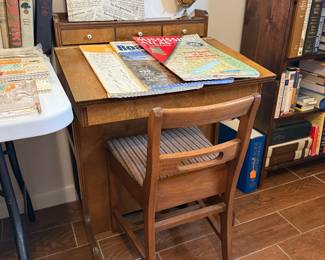 Small desk with chair