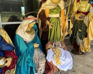 7 foot tall custom built nativity