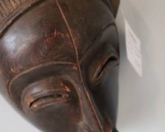 Old African mask, back bedroom, main floor