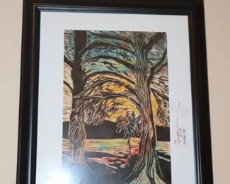 Sara Howell, framed print from United Way, entrance