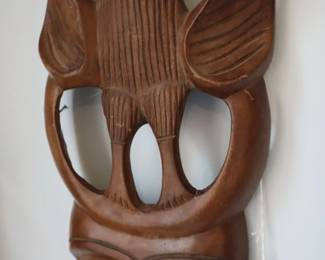 Modern day African mask, back bedroom, main floor