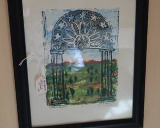 Sara Howell framed United Way print, entrance
