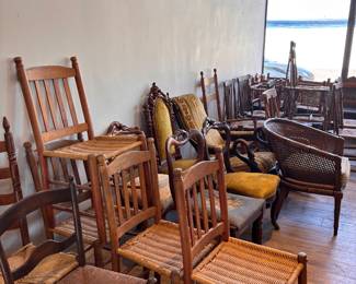 Antique and primitive chairs