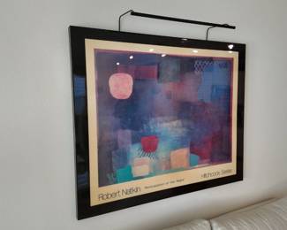 Robert Natikin painting w/great accent lighting