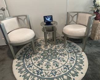 Bedroom chair and table set