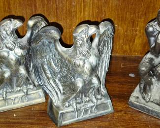 Cast iron "1776" bookends