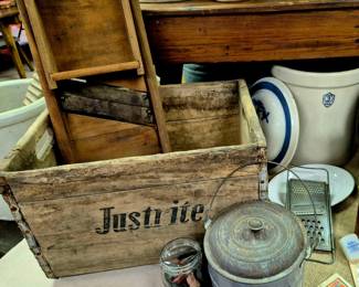 Rustic iron and primitive wood