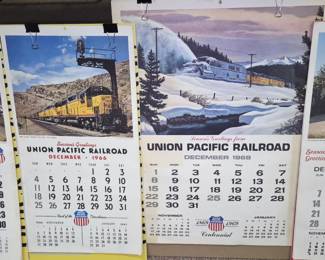 1960's Union Pacific calendars