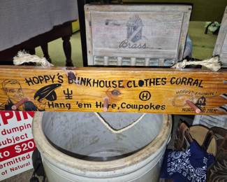 Hopalong Cassidy "Hoppy's Bunkhouse Clothes Corral"