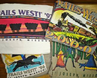 St. Joseph collectibles. "Trails West" t-shirts
